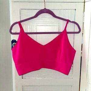 Hot Pink Crop Top Large